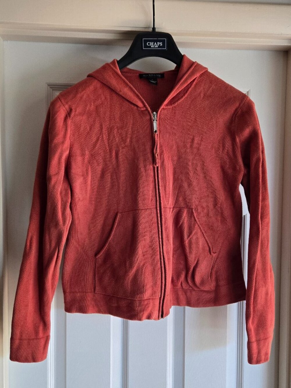 EUC Harold's Sweater Hoodie with Full Zipper, Women's Large 2 pockets